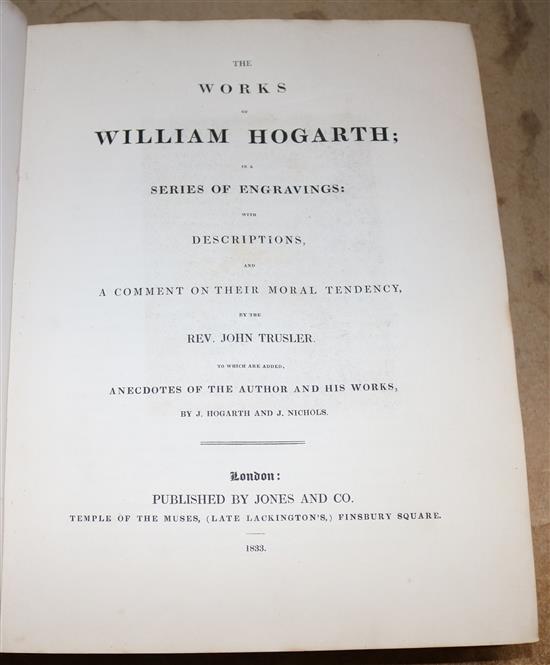 1 volume Hogarth in a fine binding(-)